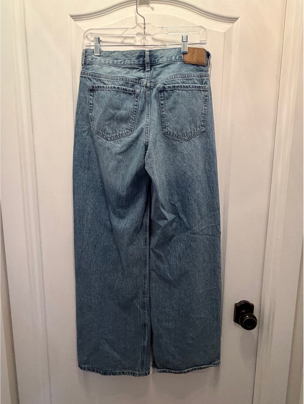 Aeropostale Jeans Womens 6 High Rise Baggy Wide Leg Light Wash - Picture 3 of 5